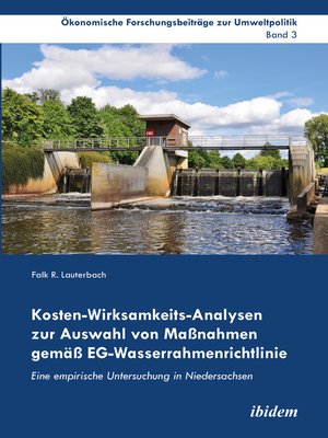 cover image of Kosten-Wirksamkeits-Analysen zur Auswahl von Maßnahmen gemäß EG-Wasserrahmenrichtlinie